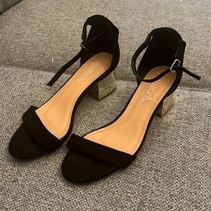 Black Crome Heels 7.5
